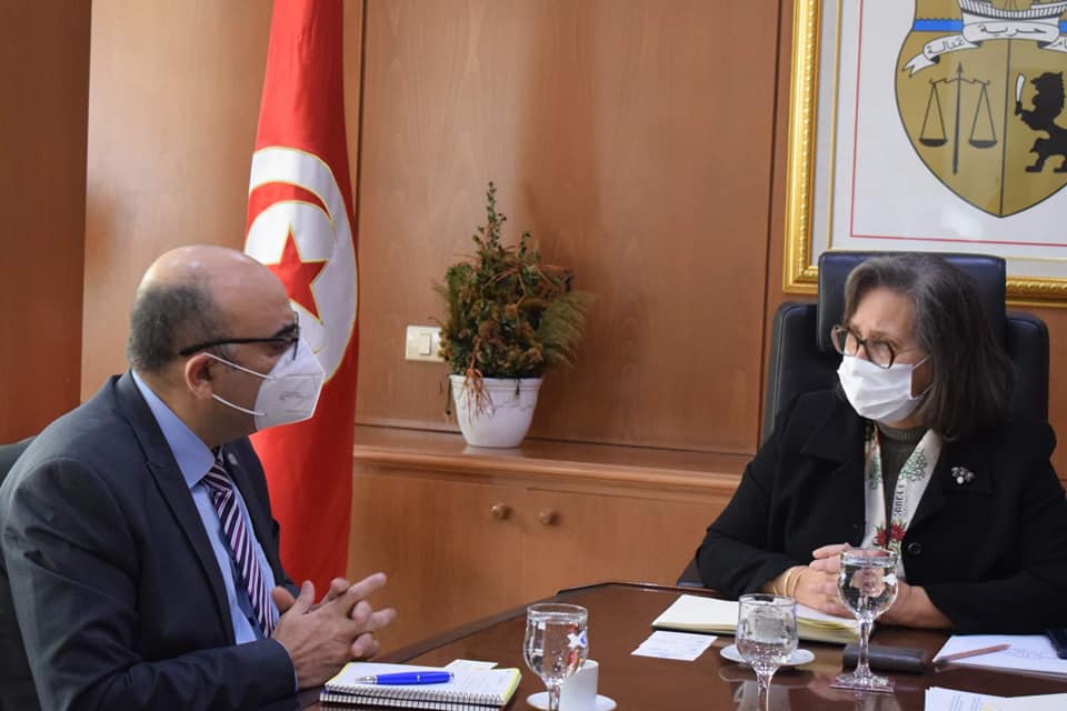 باسل الخطيب ووزيرة الطاقة التونسية