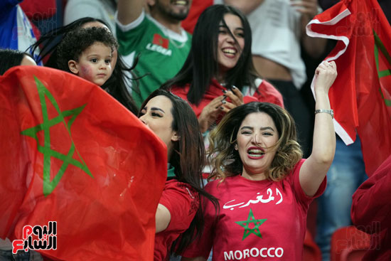 جماهير المغرب تعبر عن فرحتها