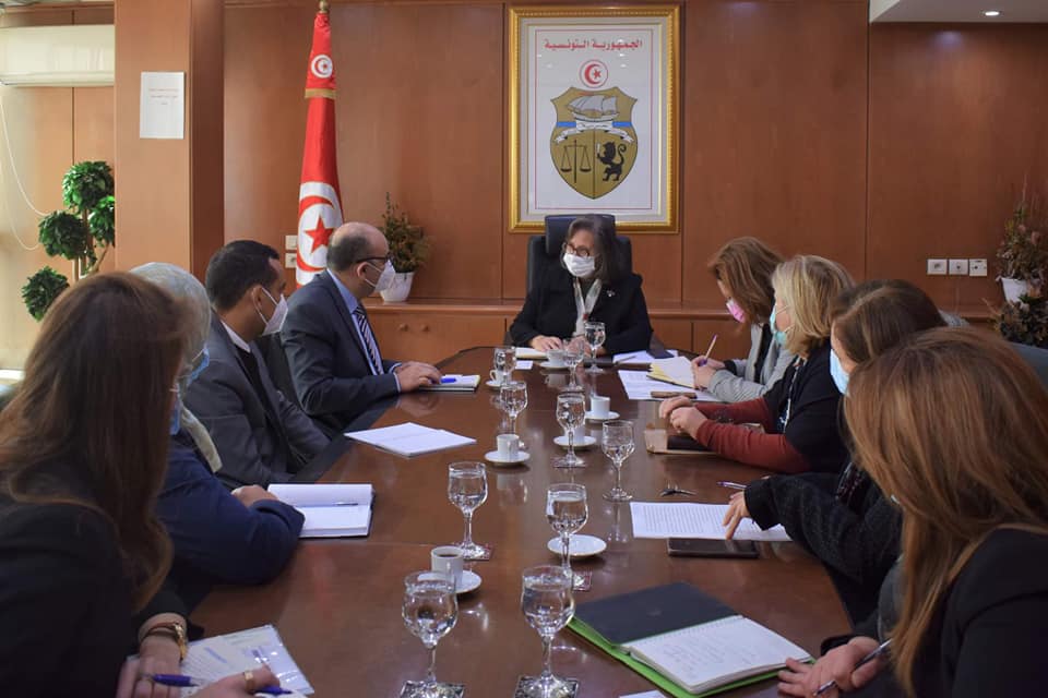 وزير الطاقة التونسية فى لقاء وفد اليونيدو
