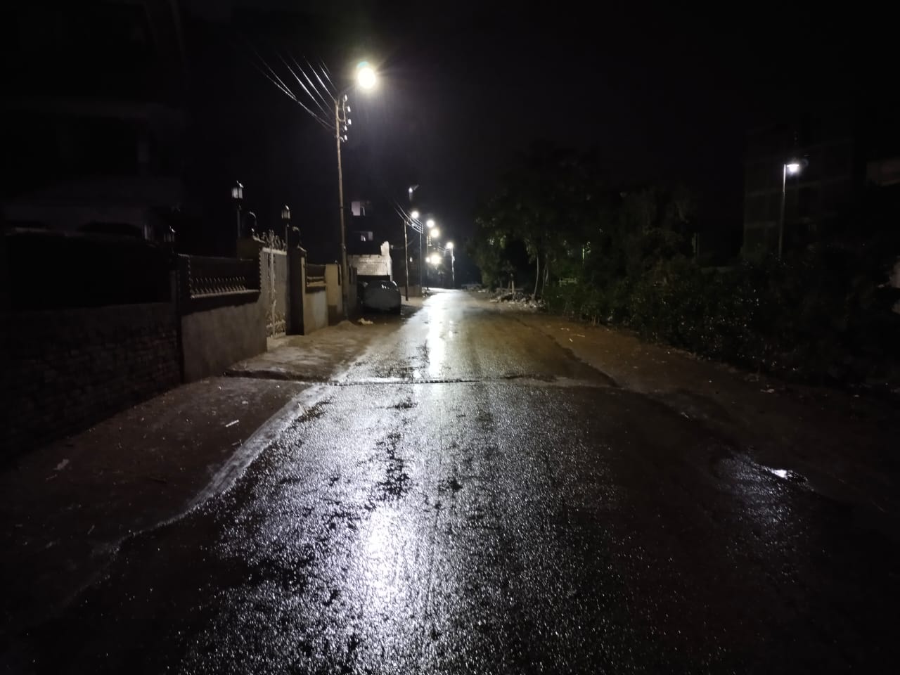 سقوط أمطار على مدن القليوبية