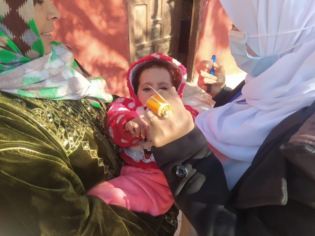 تطعيم الاطفال بشمال سيناء
