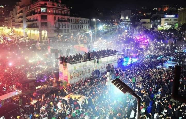 احتفالات اللاعبين