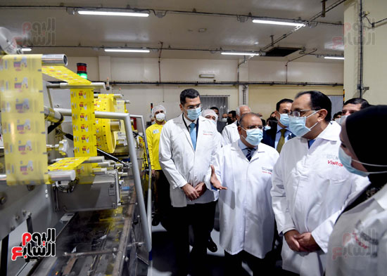 رئيس الوزراء يشهد افتتاح خطوط إنتاج جديدة بمصنع شركة نستلة مصر (5)