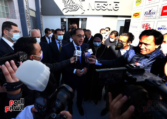 رئيس الوزراء يشهد افتتاح خطوط إنتاج جديدة بمصنع شركة نستلة مصر (8)