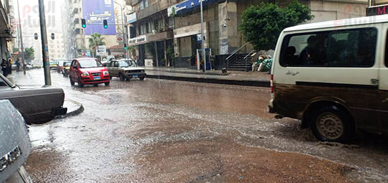 جانب-من-سقوط-الأمطار-بالإسكندرية