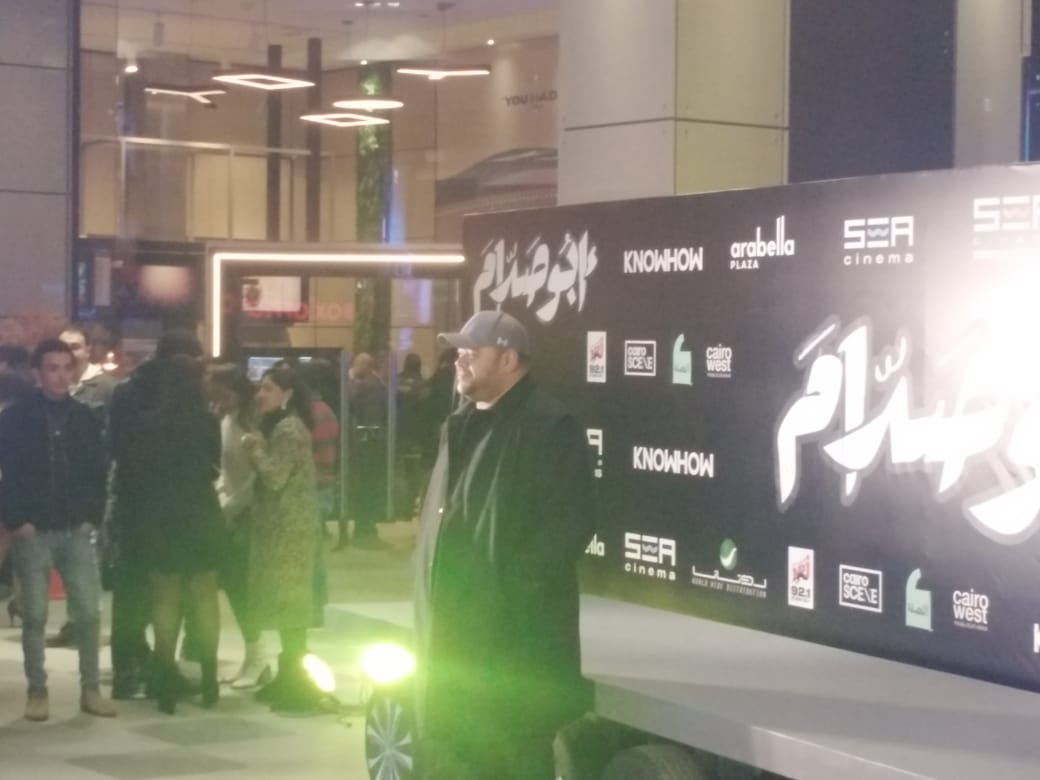 جمال سليمان وهنا شيحة يحضرون العرض الخاص لفيلم أبو صدام (3)