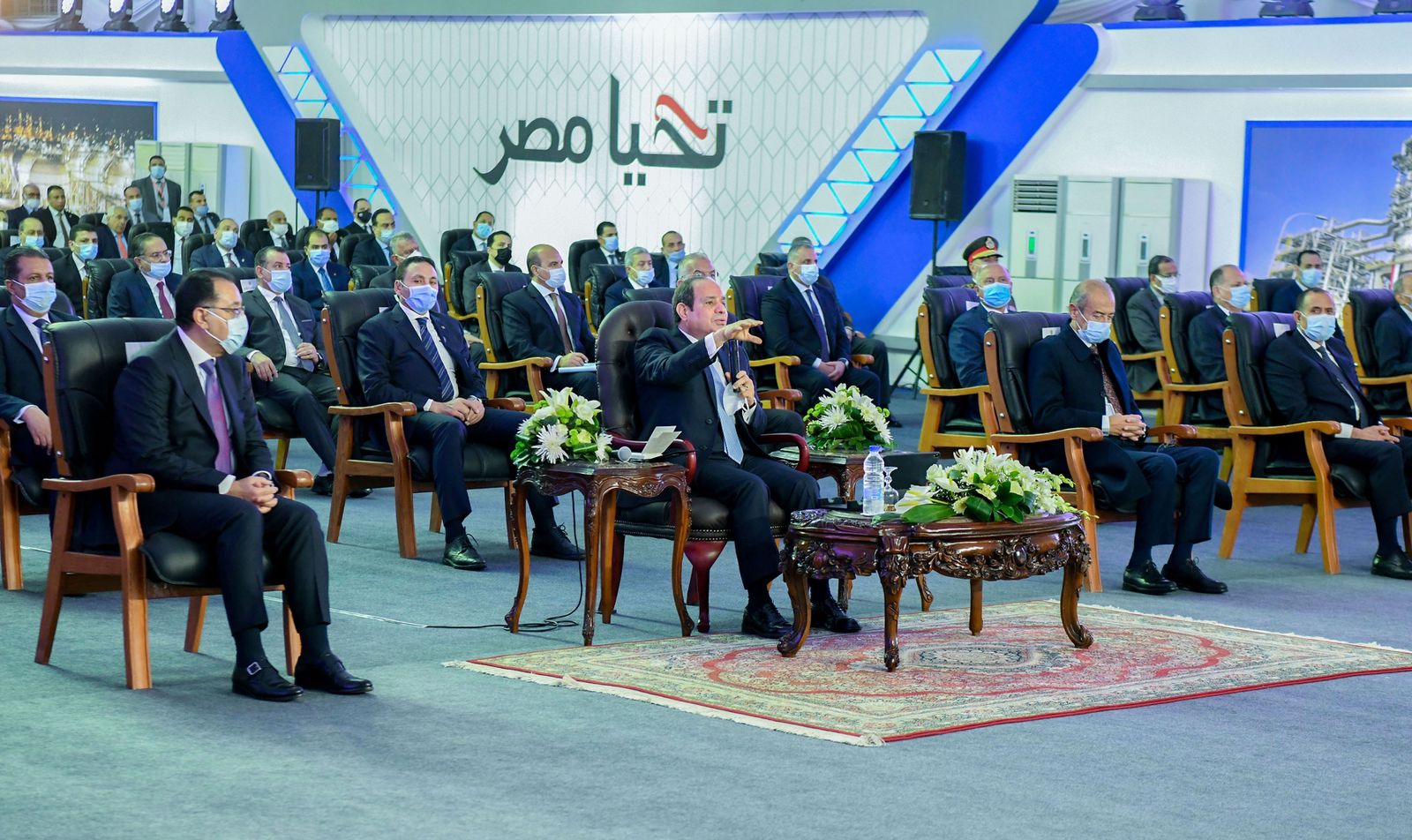 الرئيس السيسى يفتتح مشروعات قومية جديدة بالصعيد