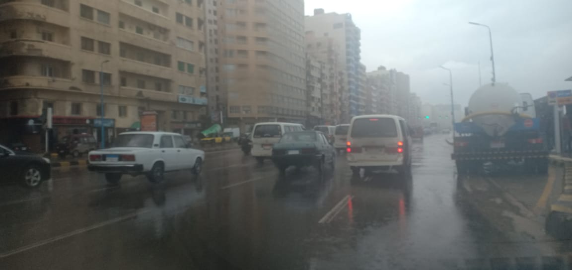 الأمطار بالإسكندرية