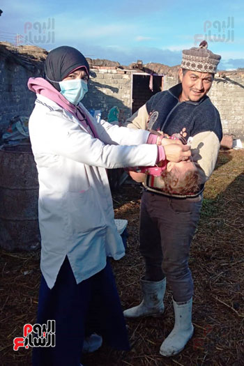 تطعيم أطفال البدو