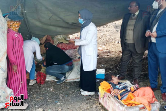 حملات تطعيم على أطفال خيام البدو