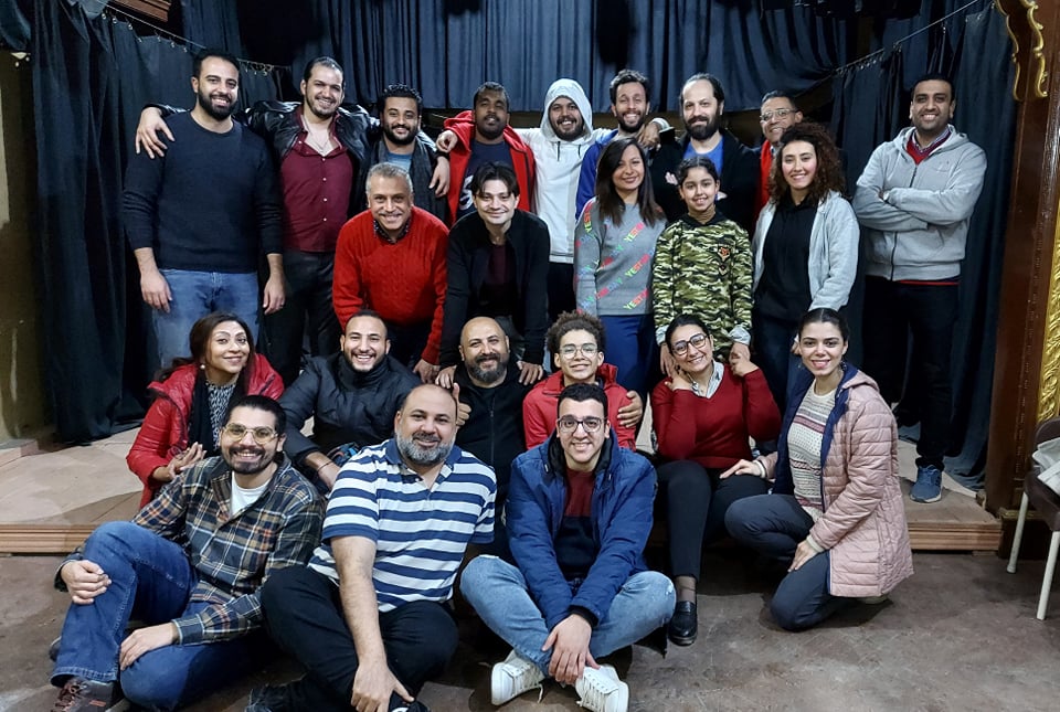 أبطال ومخرج العرض المسرحي البتاع أبطال ومخرج العرض المسرحي البتاع