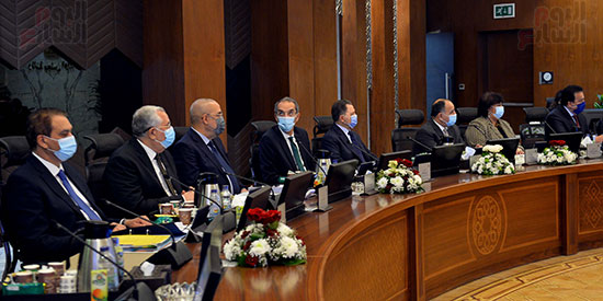 رئيس الوزراء يتراس اول اجتماع للحكومة بمقر مجلس الوزراء بالعاصمة الادارية الجديدة (9)