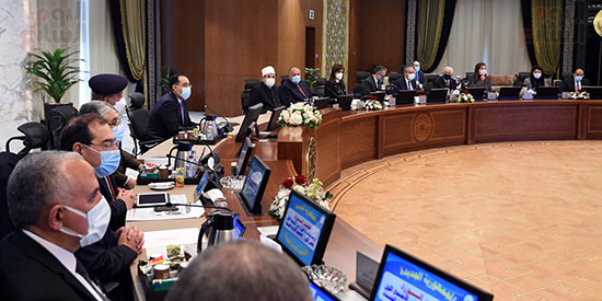 رئيس الوزراء يتراس اول اجتماع للحكومة بمقر مجلس الوزراء بالعاصمة الادارية الجديدة (15)