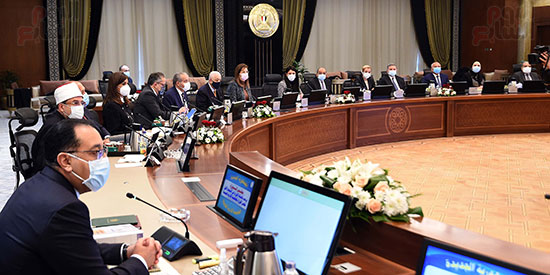 رئيس الوزراء يتراس اول اجتماع للحكومة بمقر مجلس الوزراء بالعاصمة الادارية الجديدة (14)