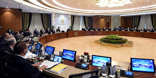 رئيس الوزراء يتراس اول اجتماع للحكومة بمقر مجلس الوزراء بالعاصمة الادارية الجديدة (21)