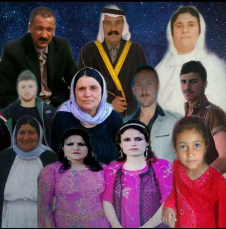 عائلة إدريس بشار والتي قتلت على يد داعش ونجا هو بأعجوبة