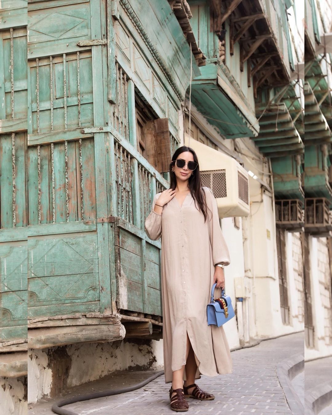 جلسة تصوير بجوار منازل جدة القديمة