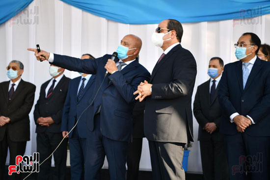 الرئيس السيسي يشهد افتتاح مشروعات جديدة فى توشكى (29)
