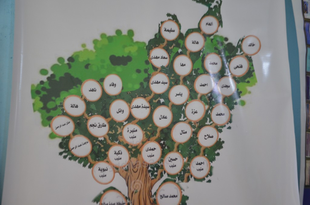 شجرة العائلة داخل بيت منيب للثقافة والفنون