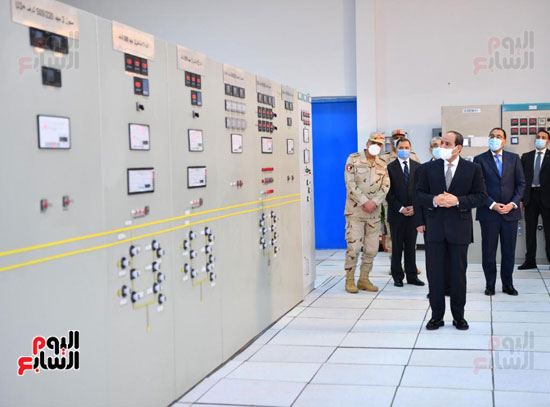 الرئيس السيسى يفتتح محطة بنبان ومشروعات كهرباء بالصعيد (10)