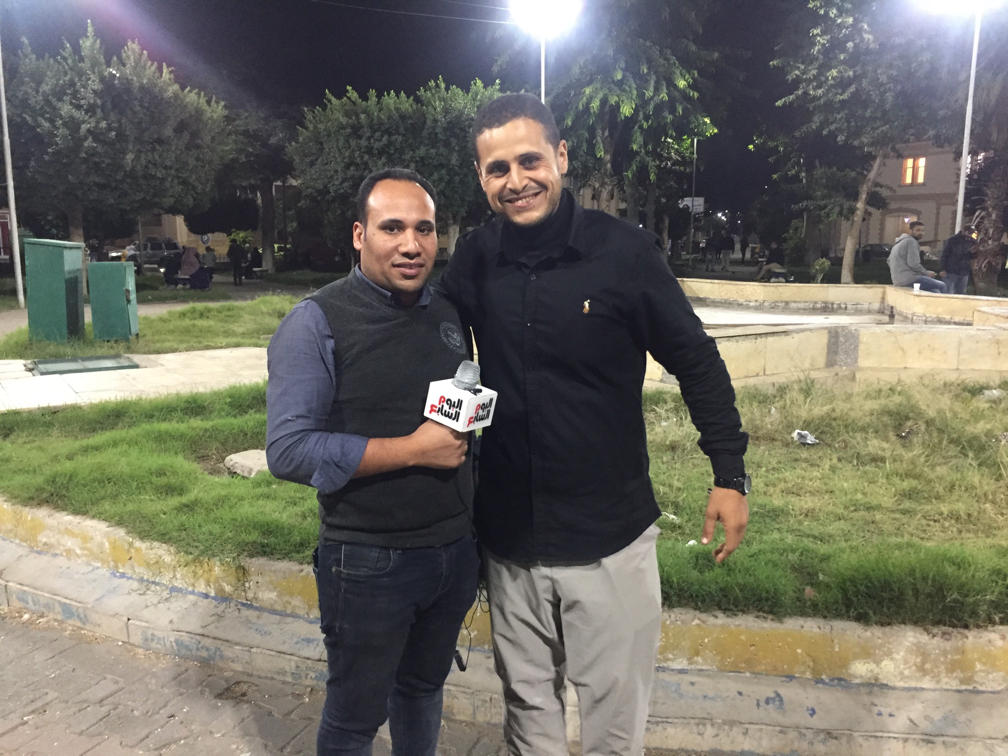 أحمد مع محرر اليوم السابع بعد فقدان وزنه (1)