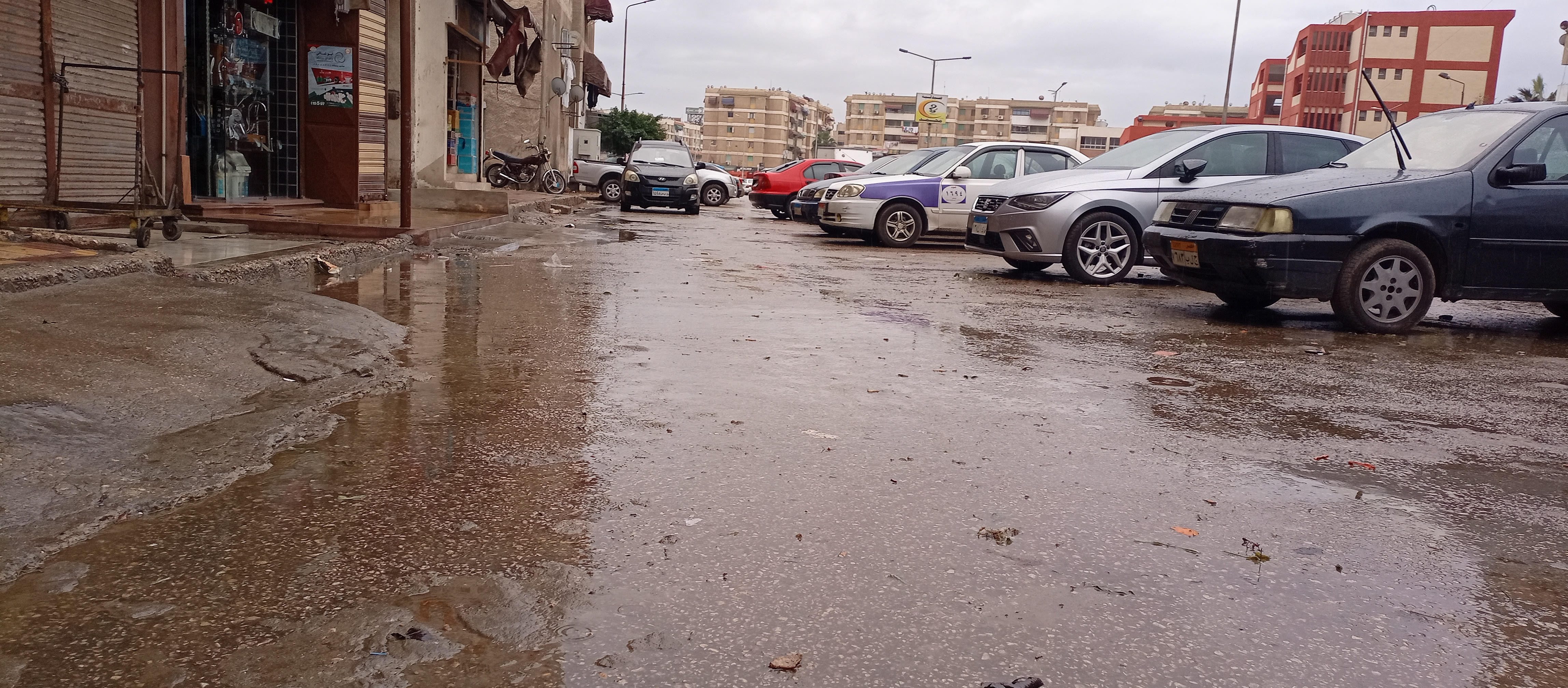 أمطار متوسطة على مدينة بورسعيد