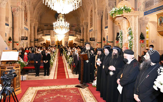 البابا تواضروس يترأس قداس رأس السنة بالكاتدرائية المرقسية بالإسكندرية (5)