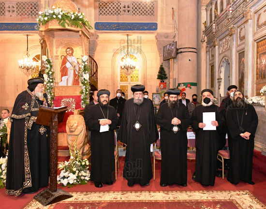 البابا تواضروس يترأس قداس رأس السنة بالكاتدرائية المرقسية بالإسكندرية (1)