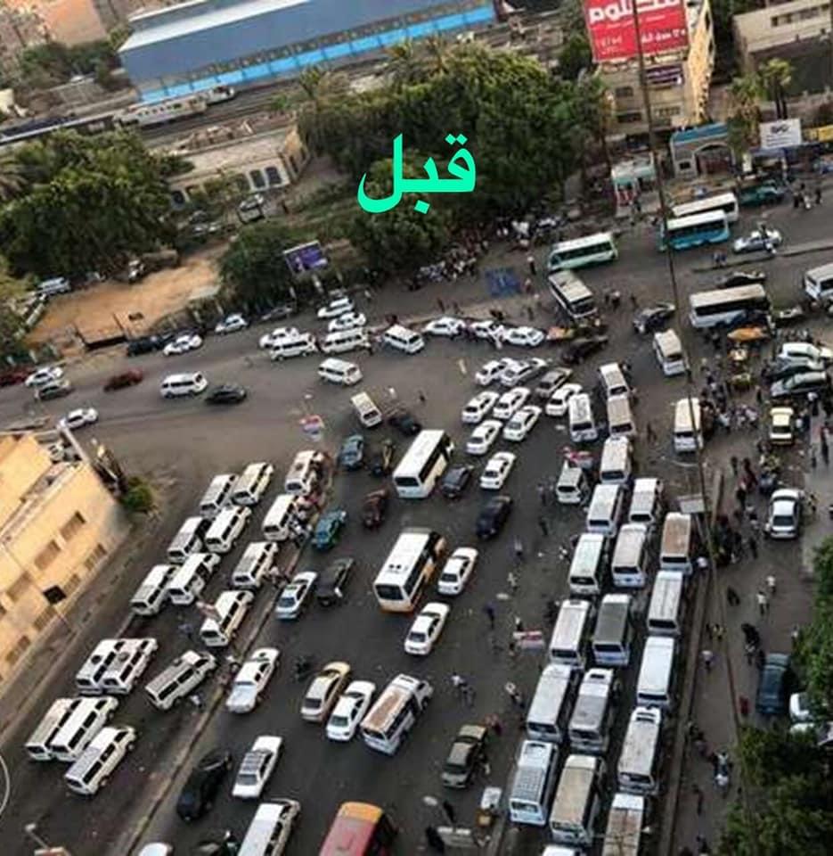 شارع التحرير بالدقى قبل نقل الموقف العشوائى والباعة الجائلين (4)