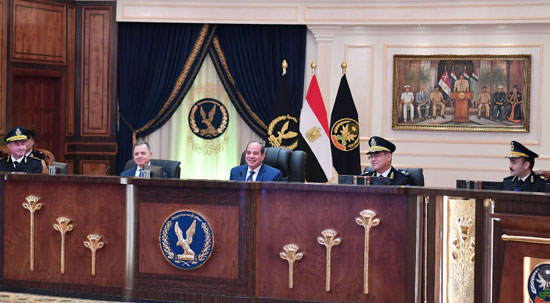 الرئيس السيسى يحضر اختبارات كشف الهيئة للطلبة المتقدمين للالتحاق بـالشرطة (10)