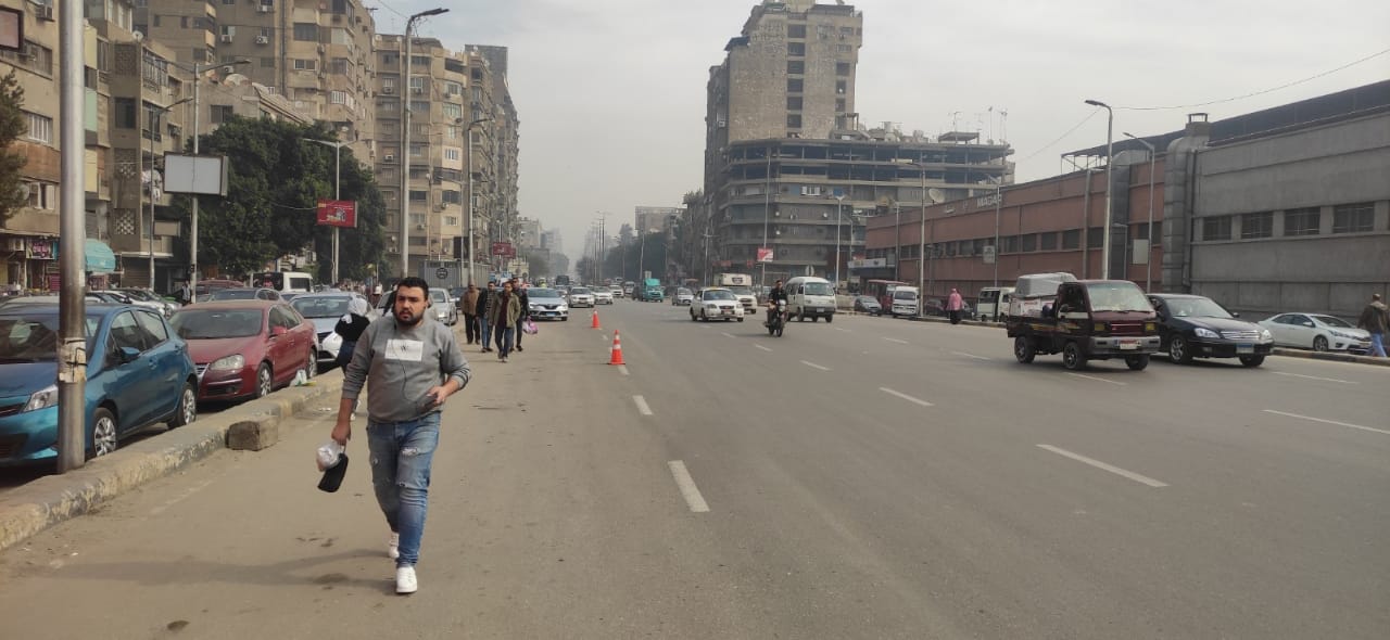 شارع التحرير بالدقى بعد نقل الموقف العشوائى والباعة الجائلين (3)