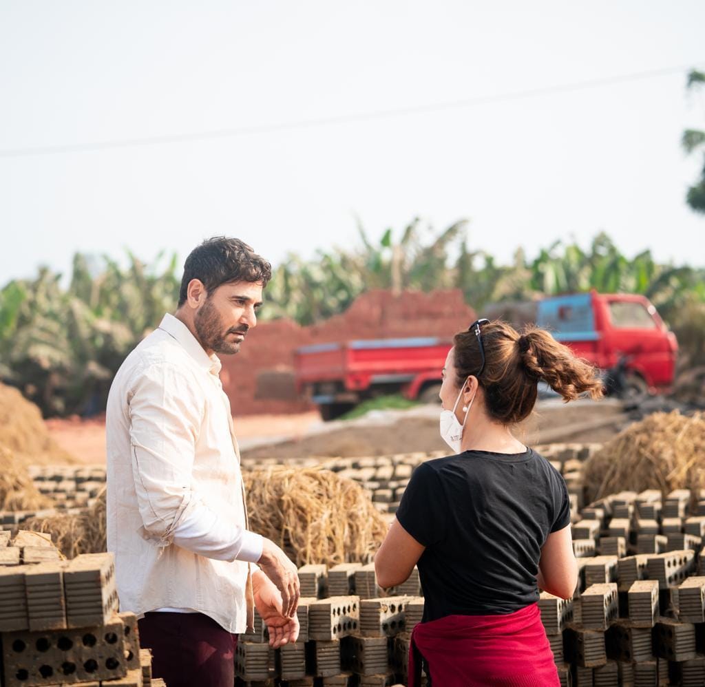 احمد عز والمخرجة ساندرا نشات احمد عز والمخرجة ساندرا نشات