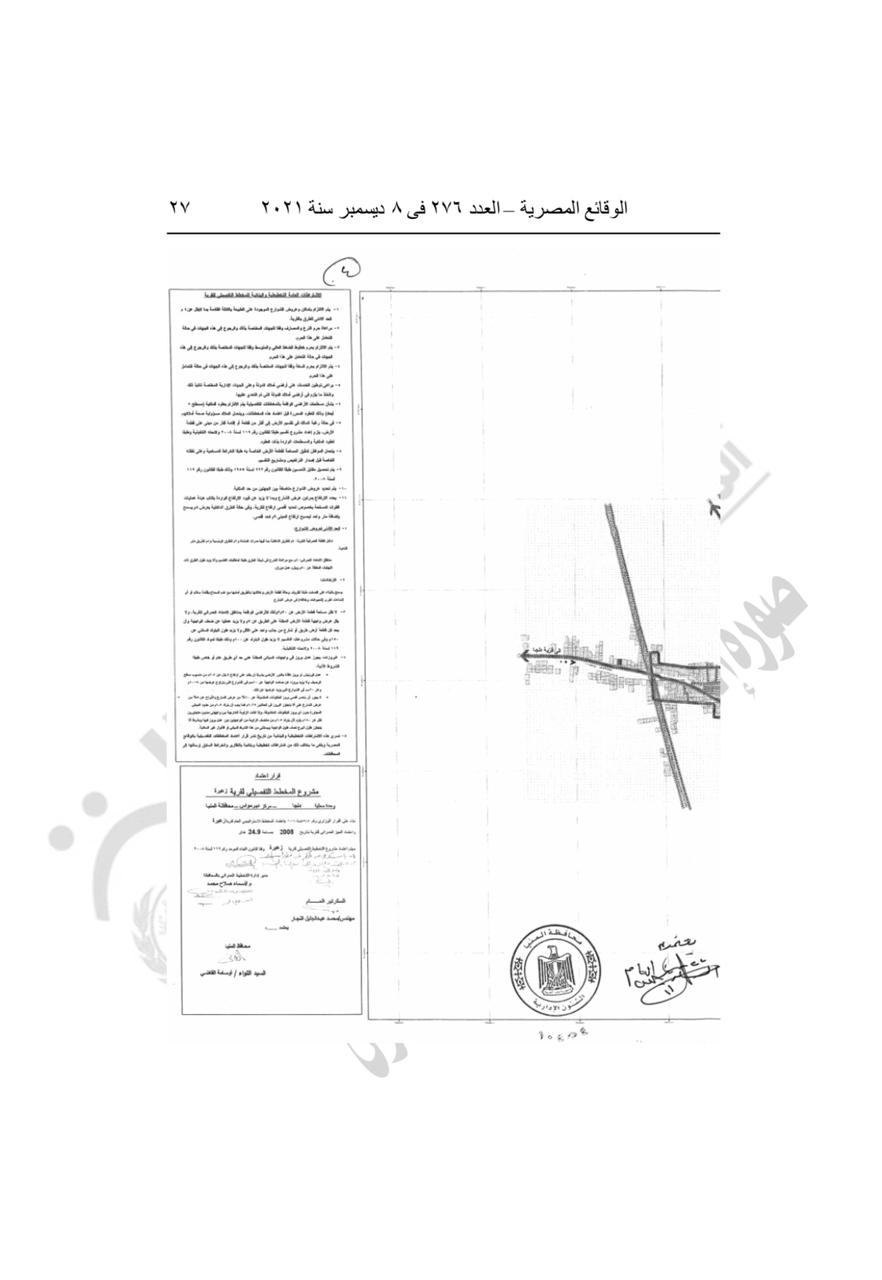 قرار محافظ المنيا باعتماد المخطط الاستراتيجي العام لعدة قرى(6)