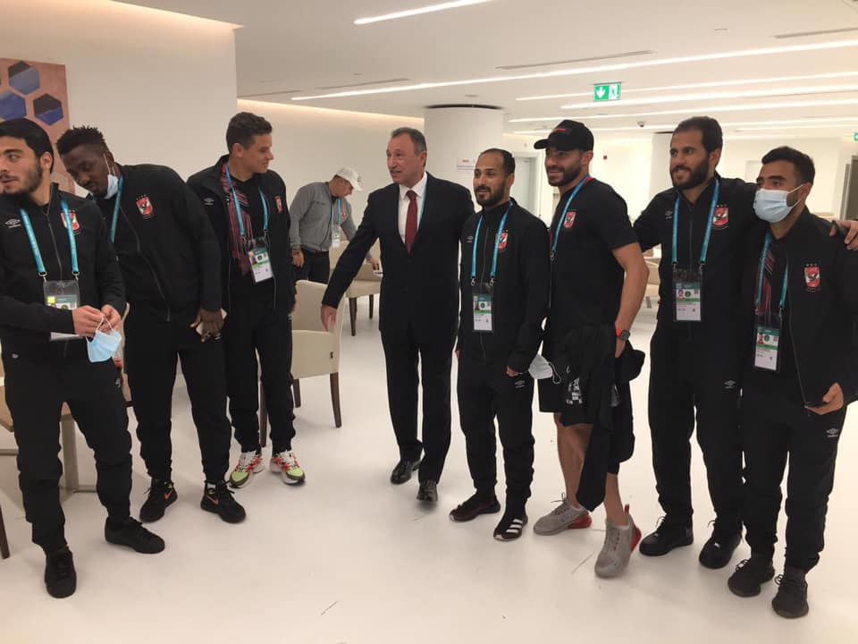 الخطيب يهنئ اللاعبين
