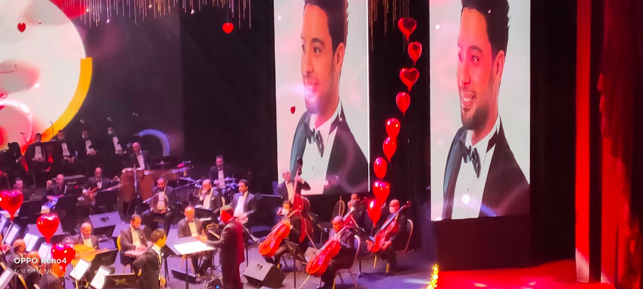 حفل احمد جمال بمناسبة عيد الحب فى الاوبرا