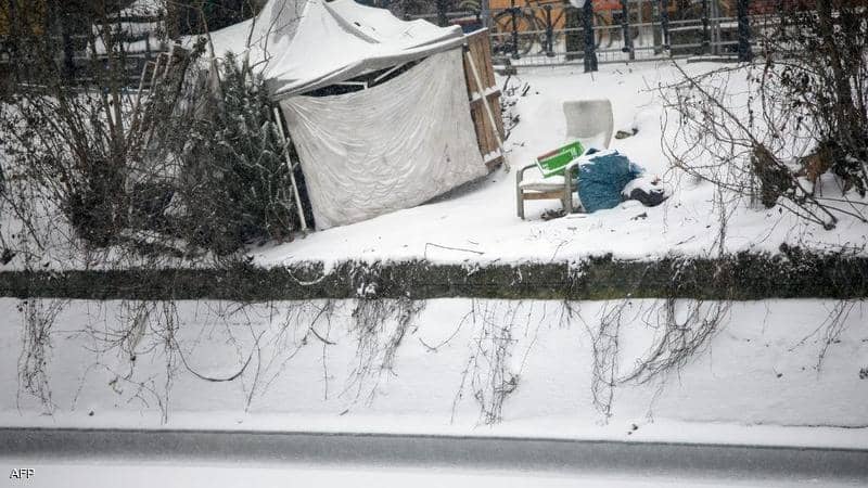 خيم للمشردين وسط الثلوج في ألمانيا