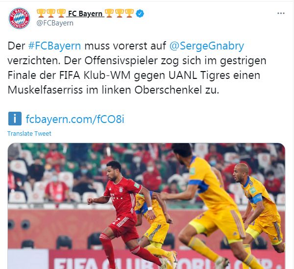 حساب بايرن ميونخ على تويتر