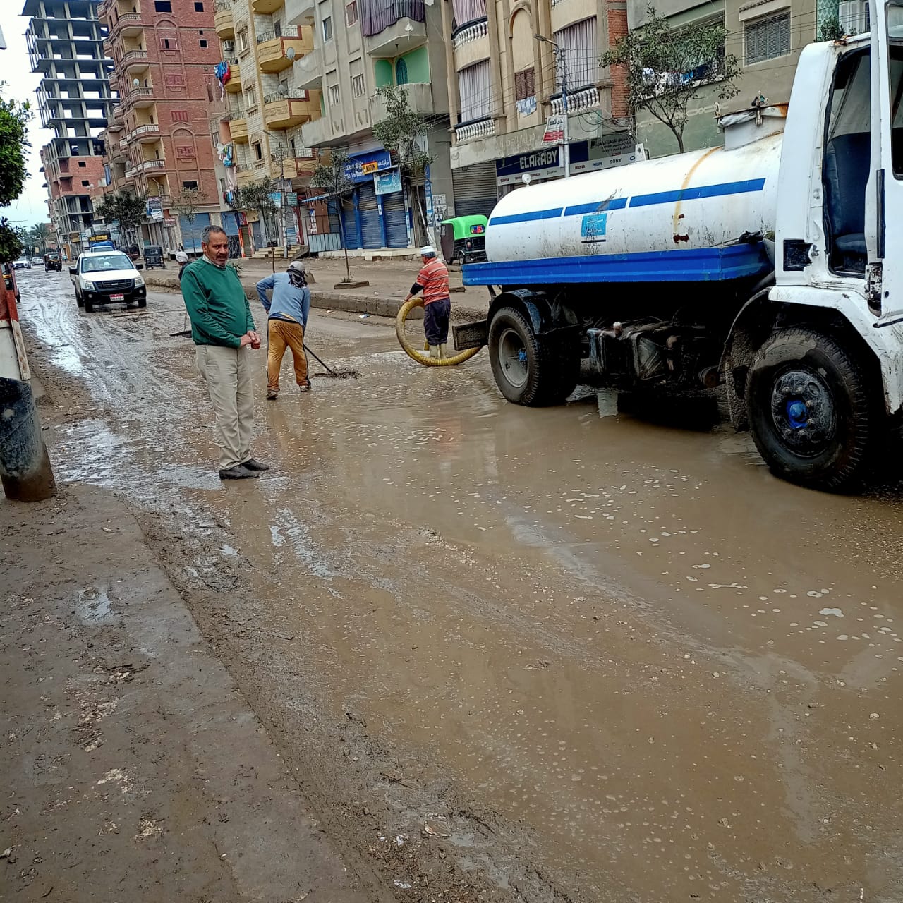 هطول امطار بعدد من شوارع المحافظة