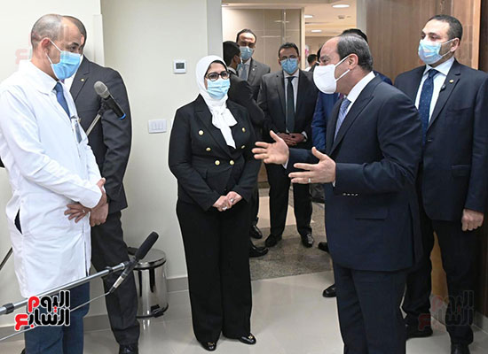 الرئيس السيسي فى افتتاح المشروعات الصحية القومية