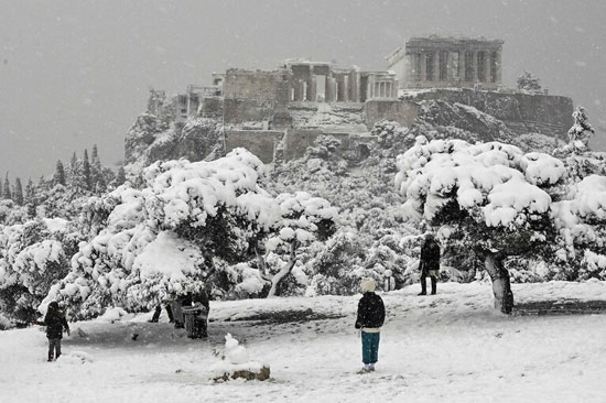 الثلوج-فى-اليونان