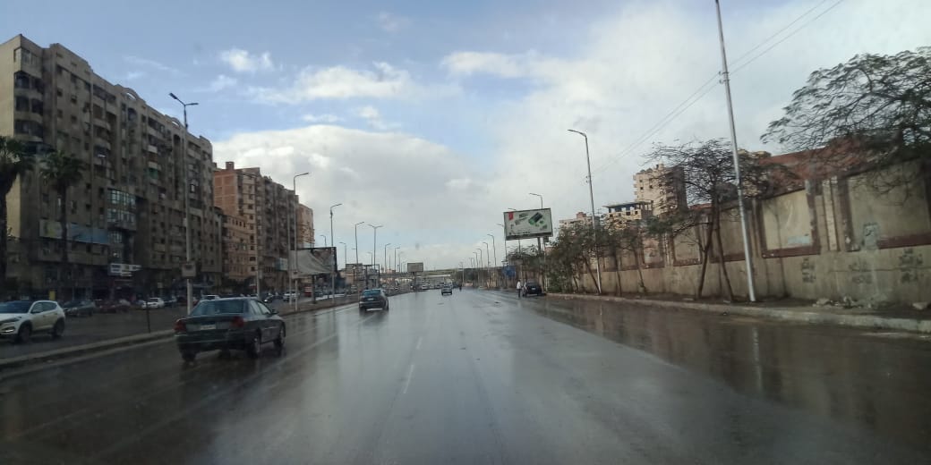 مياه الأمطار تغرق شزارع القليوبية