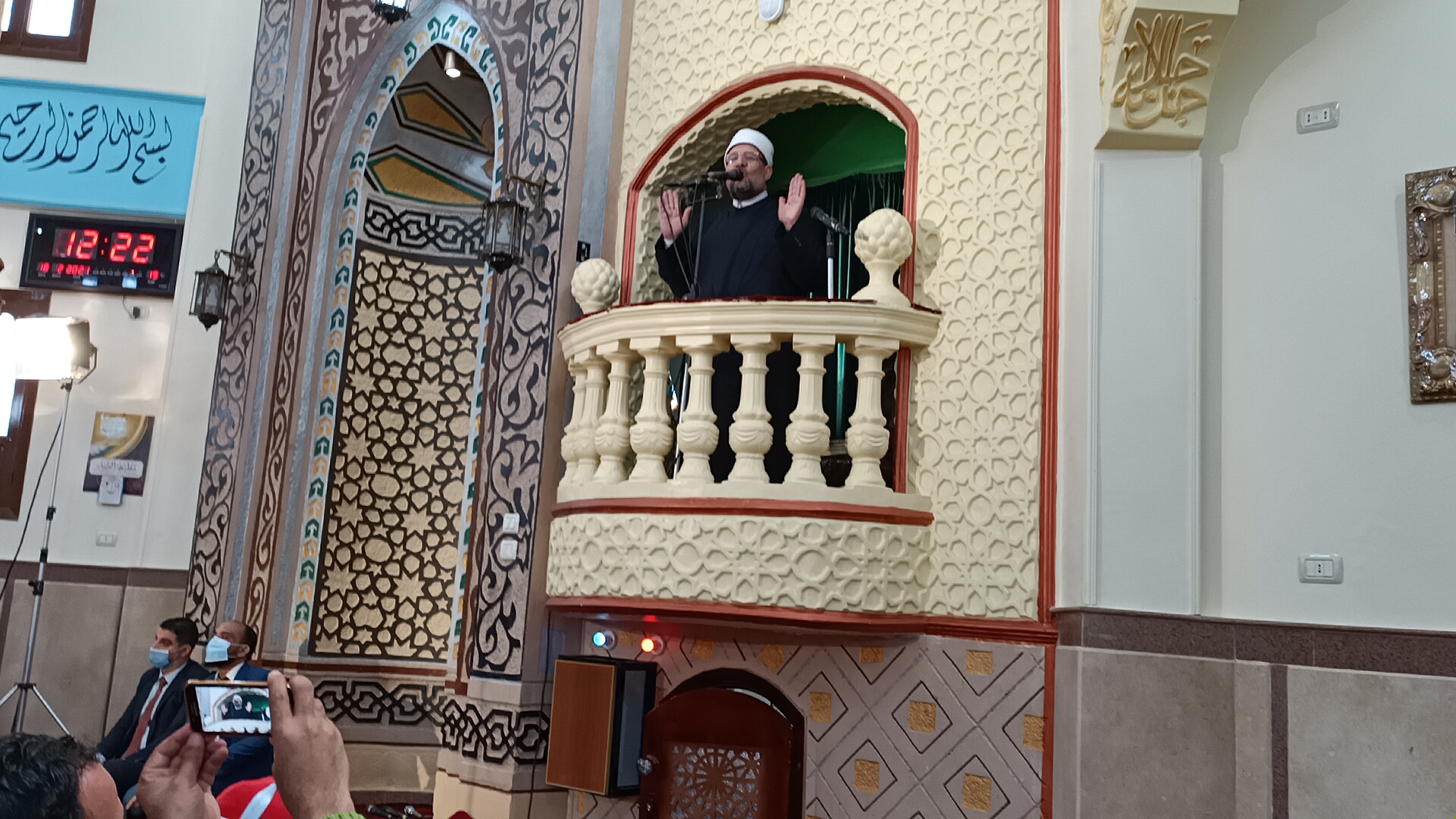 وزير الأوقاف خلال خطبة الجمعة بمسجد عصمت السادات (1)