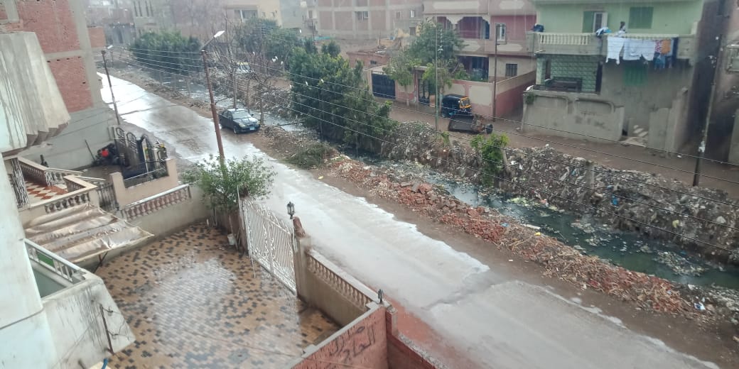 سقوط امطار شديدة بالقليوبية