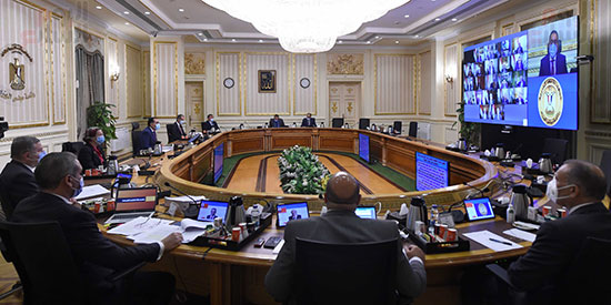 اجتماع مجلس الوزراء الأسبوعى عبر الفيديو كونفرانس (7)