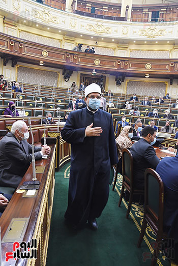 الدكتور محمد مختار جمعه داخل مجلس النواب
