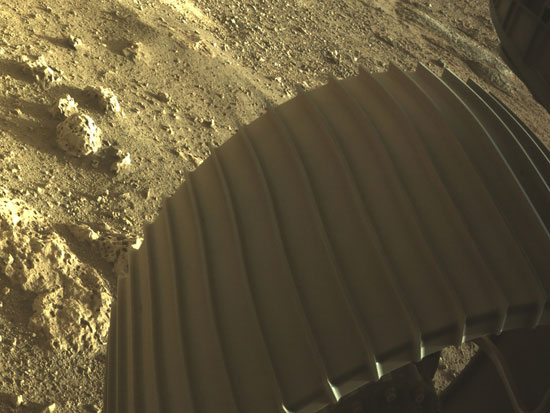 Side of the landing on Mars