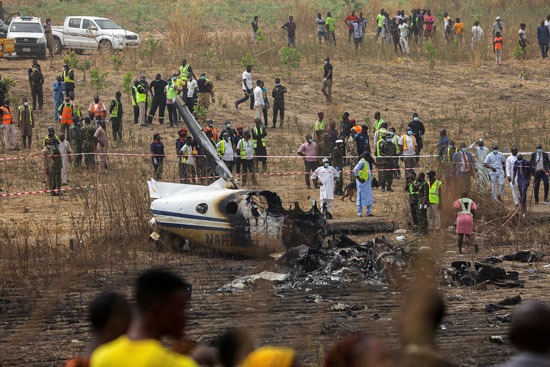 الطائرة تحطمت بالقرب من مطار أبوجا