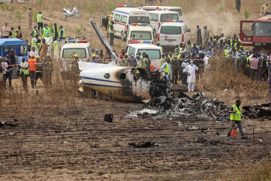 تحطم الطائرة فى نيجيريا