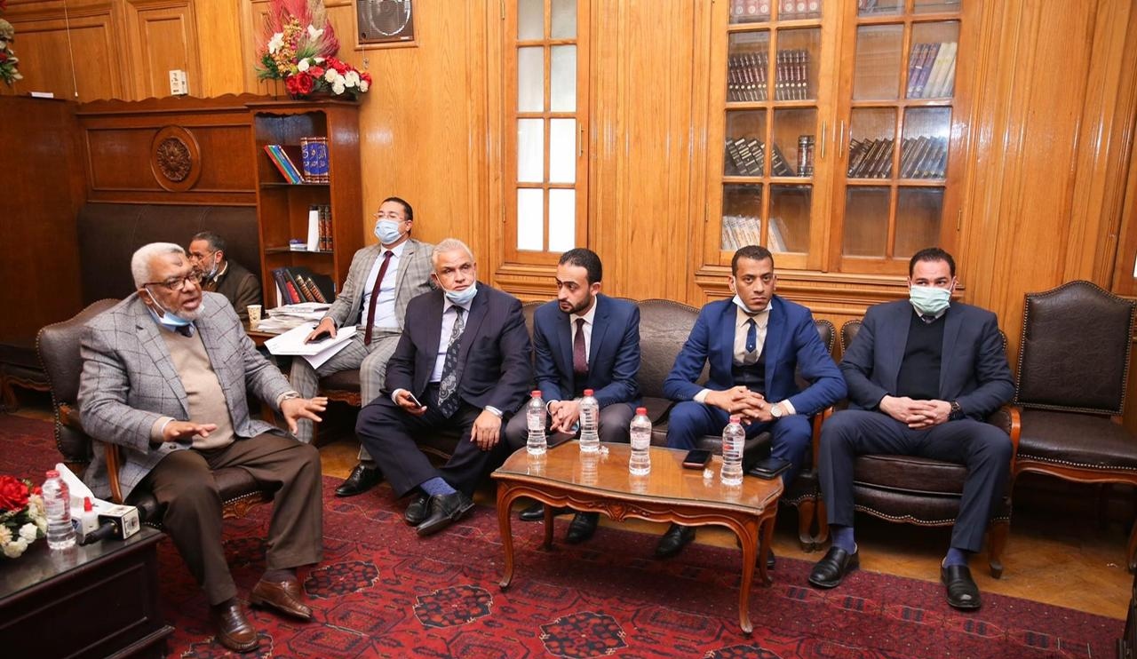 لقاء رجائى عطية ومجلس نقابة المحامين بجنوب القاهرة