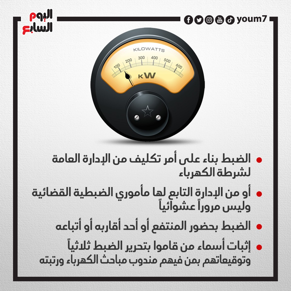 شروط صحة محضر سرقة التيار